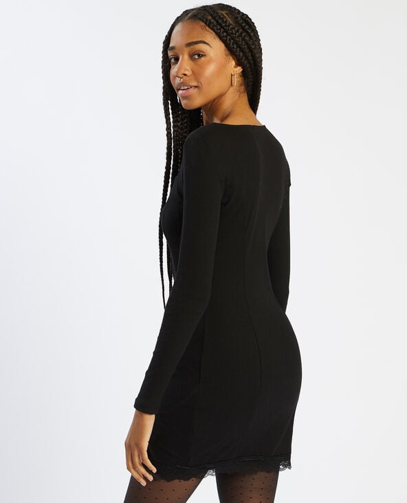 Pimkie robe noire dentelle clearance