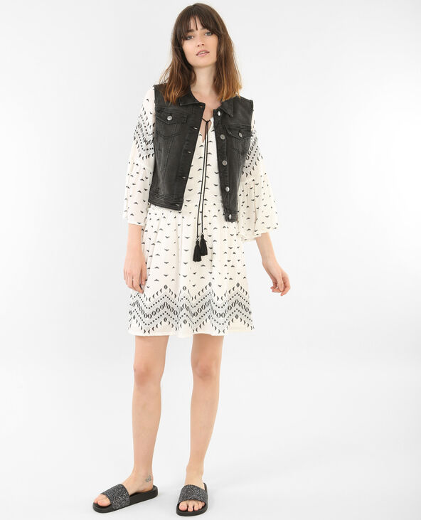 Robe manches pagode blanc - Pimkie