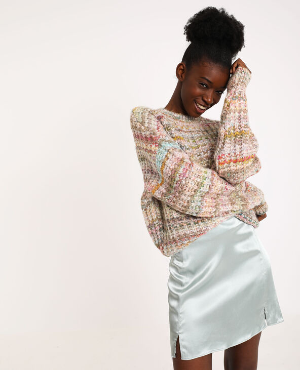 Pull multicolore blanc - Pimkie