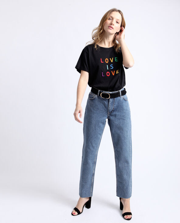 T-shirt LOVE noir - Pimkie