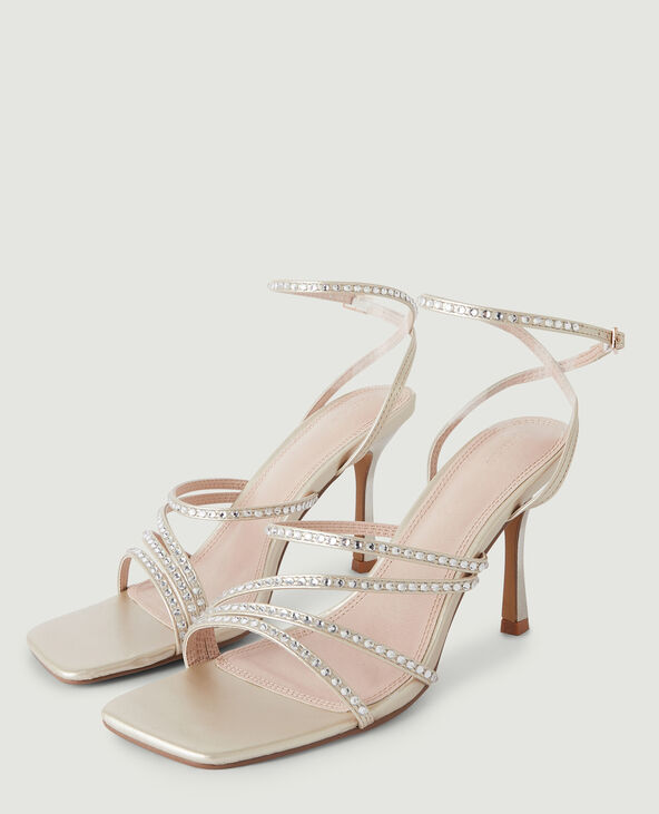 Sandales à brides doré - Pimkie