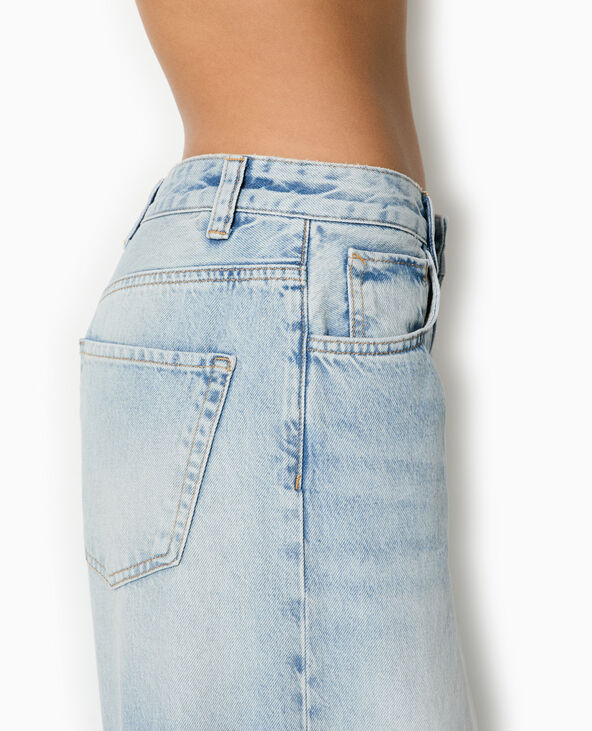 Jean wide extra large taille basse bleu - Pimkie
