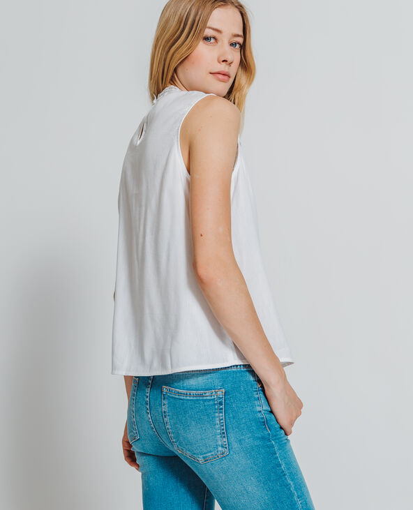 Top en dentelle blanc - Pimkie