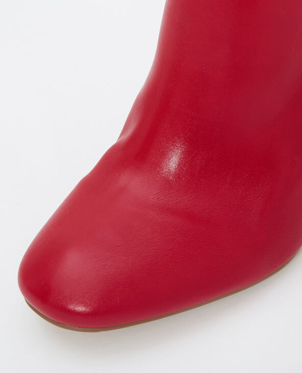 Bottines à talons rouge - Pimkie