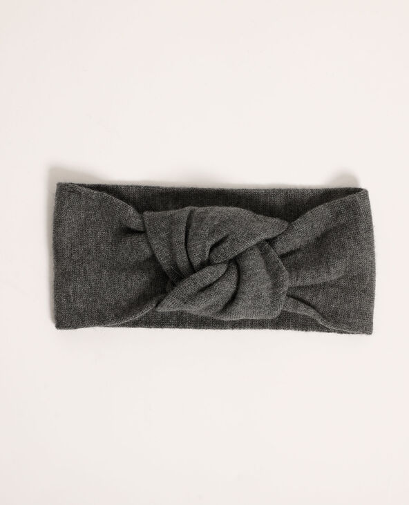 Headband tricot gris chiné - Pimkie