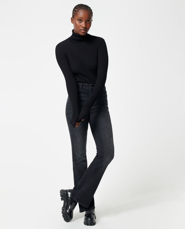 Jean flare taille haute