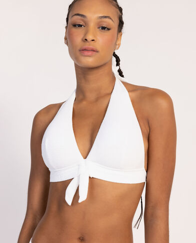 Haut de maillot triangle foulard écru - Pimkie
