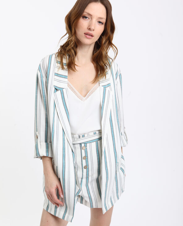 Blazer à rayures blanc - Pimkie