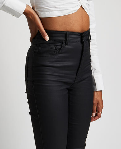 Jean skinny enduit noir - Pimkie