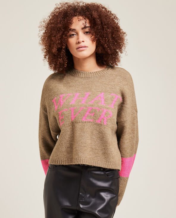 Pull court avec message camel - Pimkie
