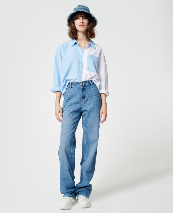 Jean baggy taille basse bleu - Pimkie