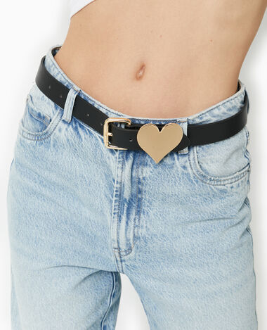 Ceinture Femme Cuir Large Noire Pimkie