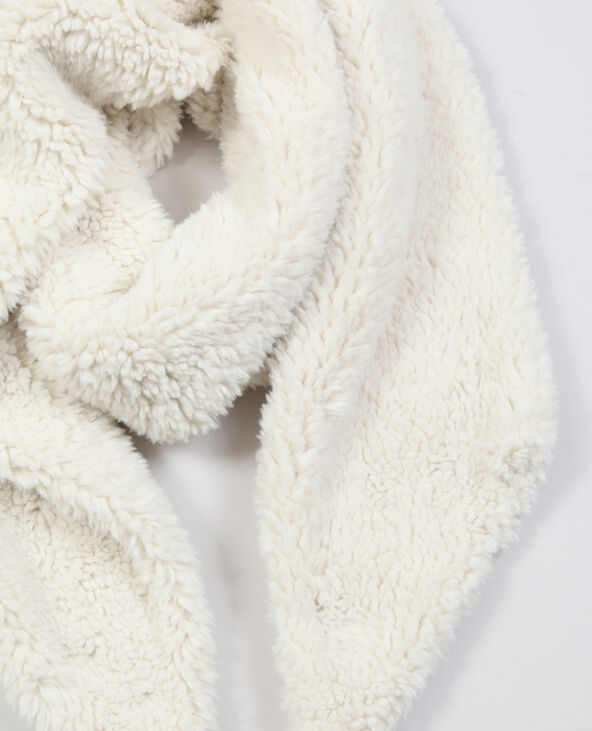 Echarpe en fausse fourrure blanc - Pimkie