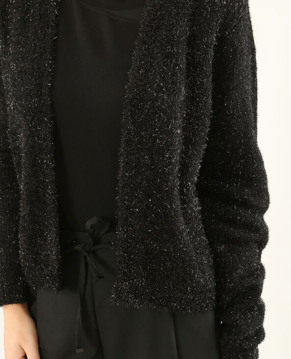 Gilet court brillant noir - Pimkie