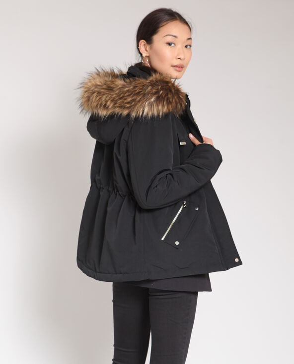 Parka à capuche noir - Pimkie