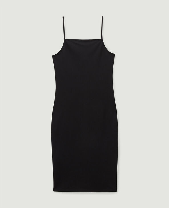 Robe midi moulante noir - Pimkie