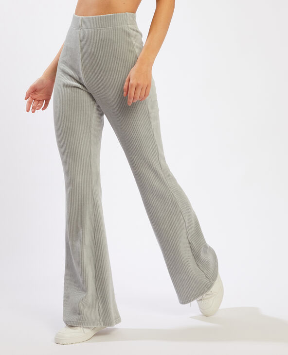 Pantalon flare côtelé top