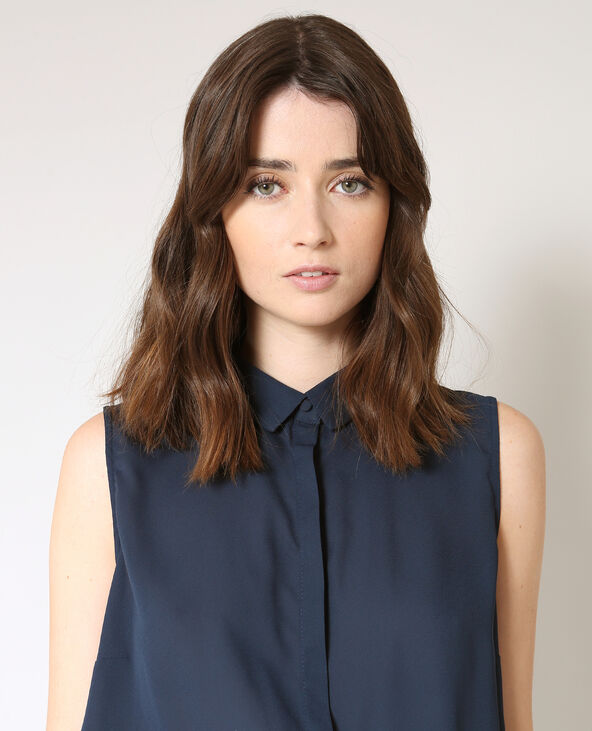 Chemise sans manches bleu marine - Pimkie