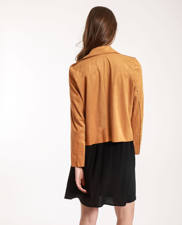 Veste suédine camel - Pimkie