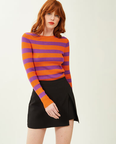 Pull moulant col rond orange - Pimkie