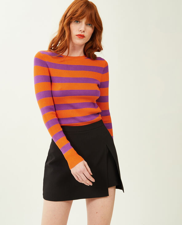Pull moulant col rond orange - Pimkie