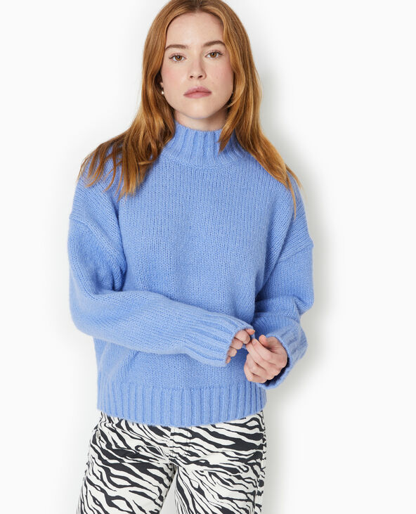 Pull col montant bleu - Pimkie