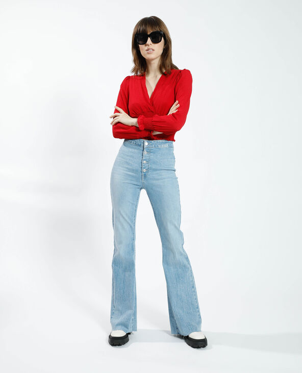Chemisier cropped rouge - Pimkie