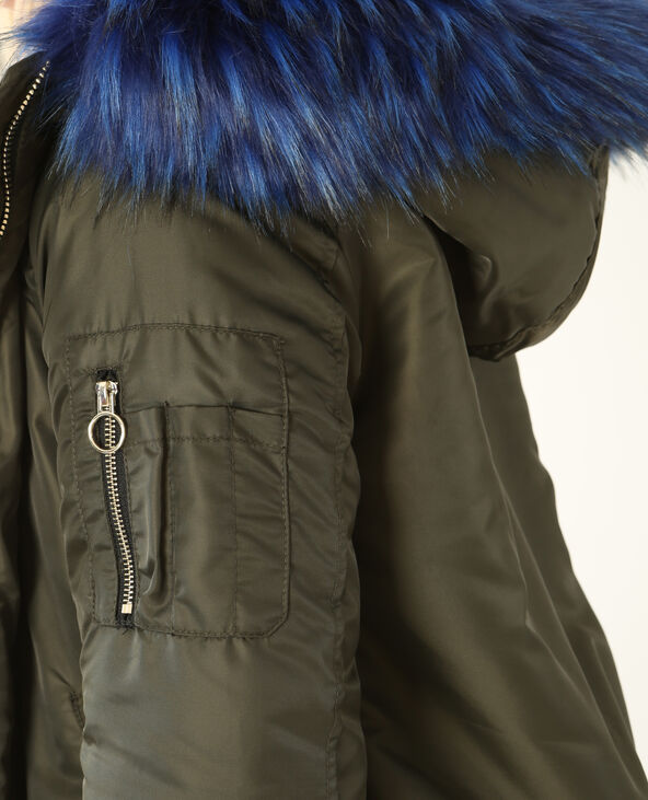 Bomber à capuche vert kaki - Pimkie