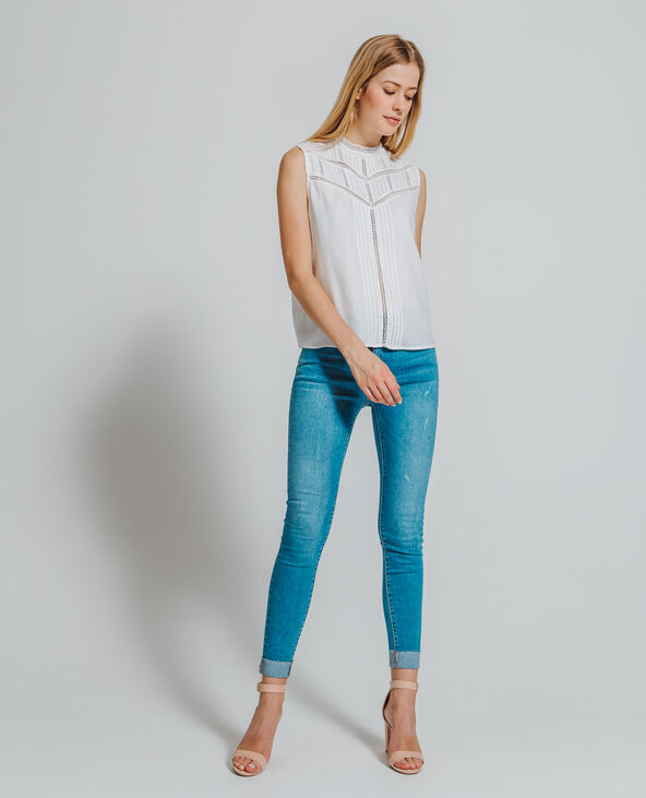 Top en dentelle blanc - Pimkie