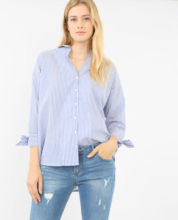 Chemise rayée blanc - Pimkie