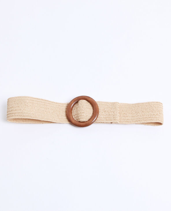 Ceinture en rafia beige - Pimkie