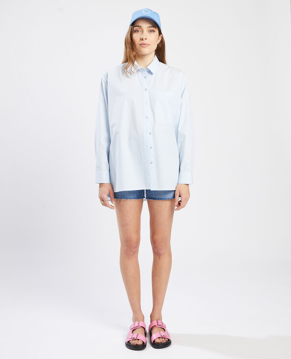 Chemise oversize bleu clair - Pimkie