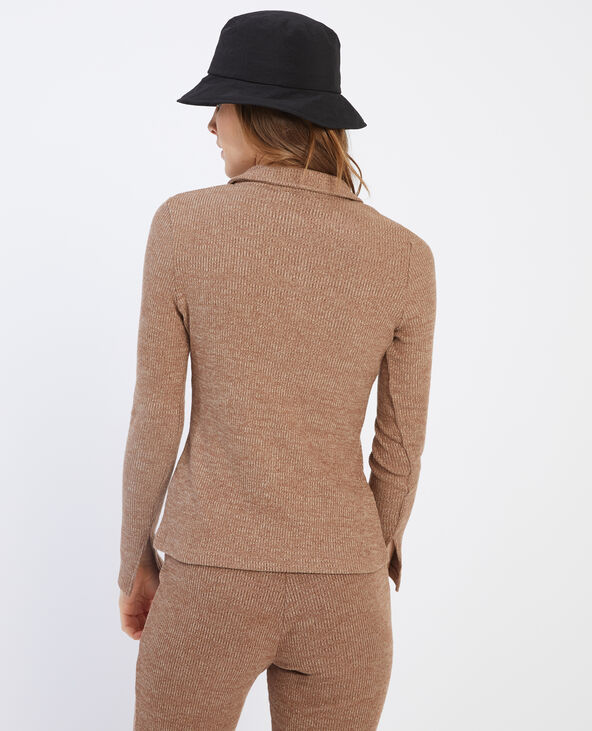 Chemise en maille marron - Pimkie