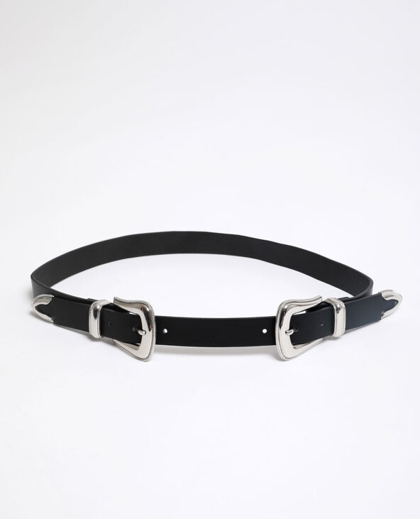 Ceinture double boucle western outlet