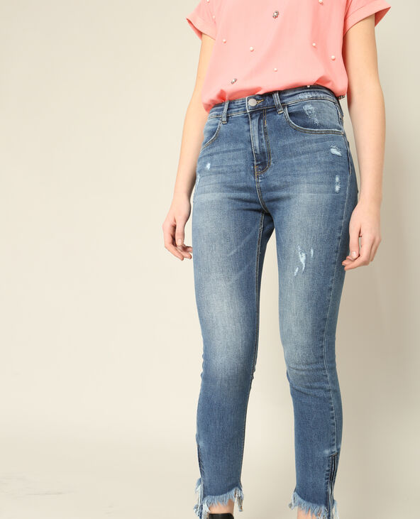 Jean skinny taille haute bleu marine - Pimkie