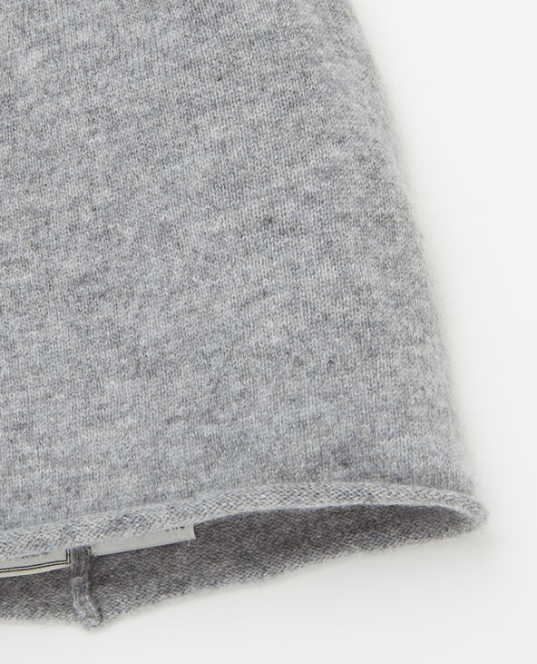 Bonnet 100% cachemire gris chiné - Pimkie