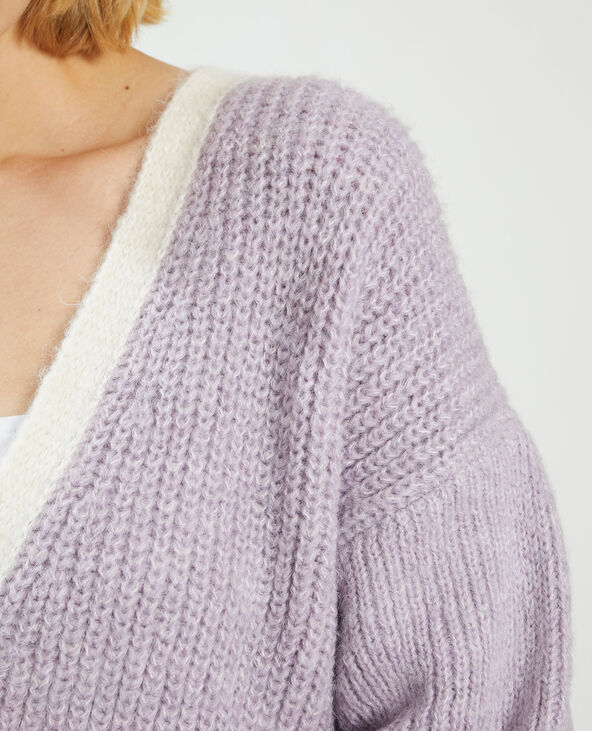 Gilet boutonné violet - Pimkie