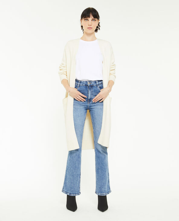 Gilet long avec poches écru - Pimkie