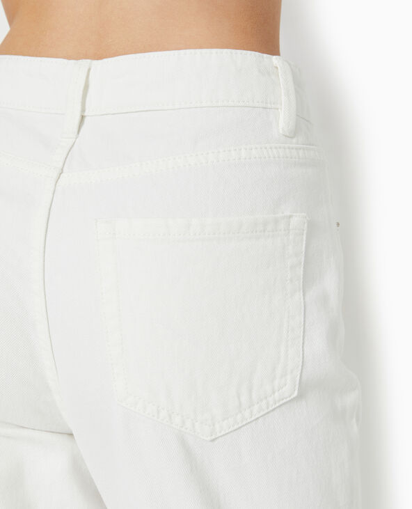 Jean mom taille haute blanc - Pimkie