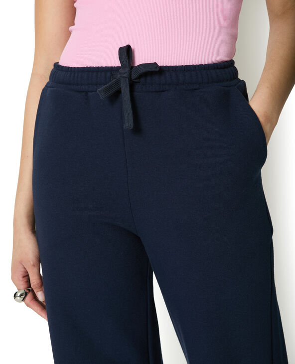 Pantalon de jogging droit et épais bleu marine - Pimkie
