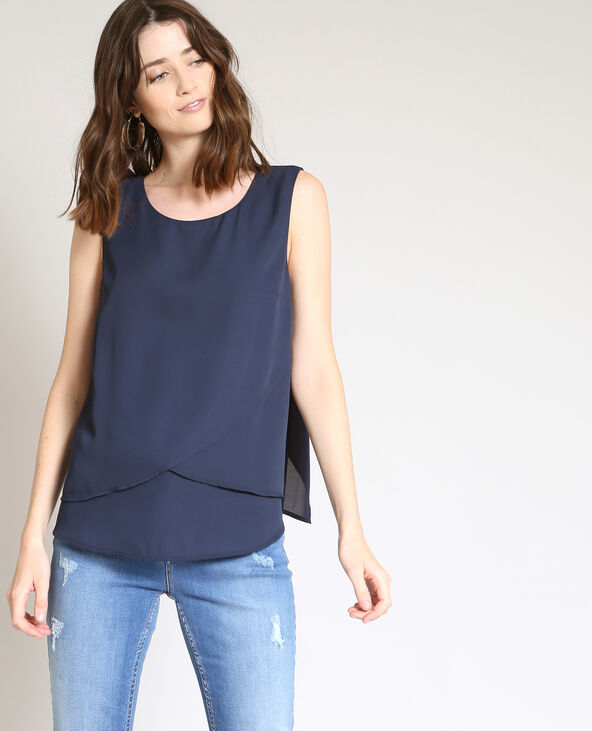 Top fluide bleu marine - Pimkie
