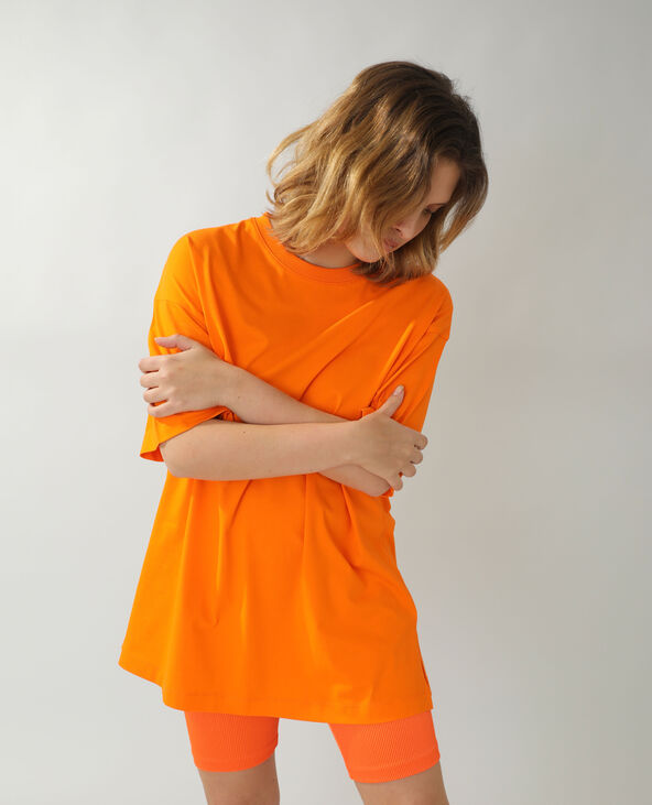 T-shirt basique oversize orange - Pimkie