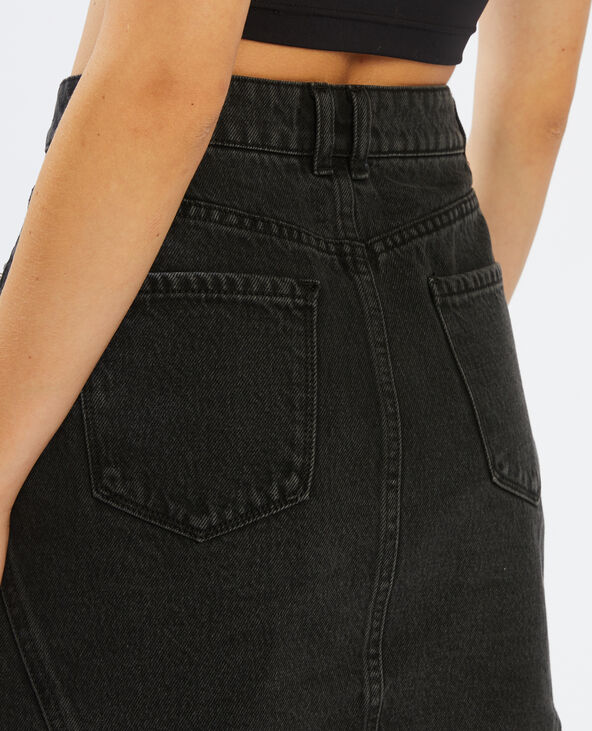 Jupe en jean noir - Pimkie