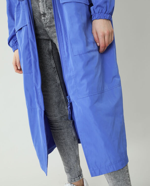 Coupe-vent long bleu foncé - Pimkie