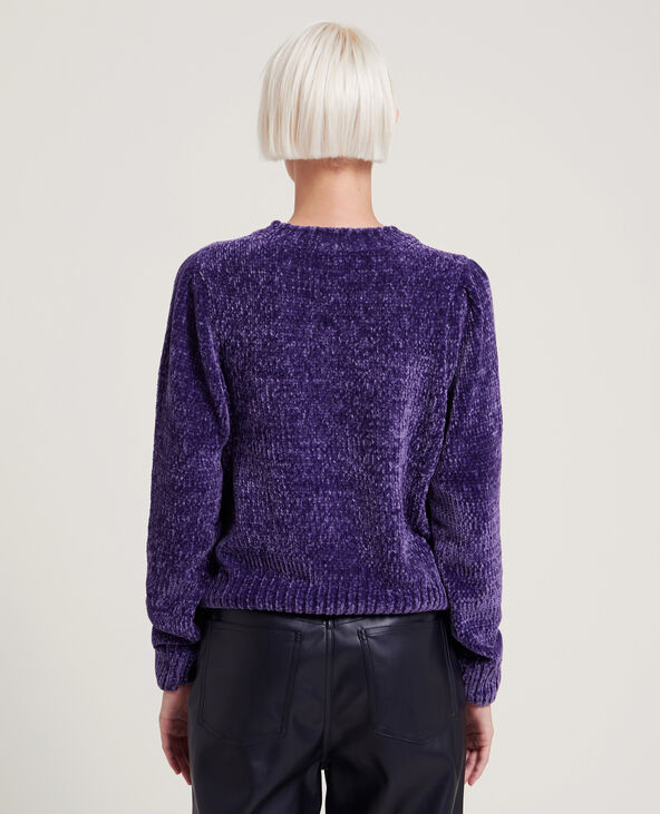 Pull en maille chenille violet - Pimkie