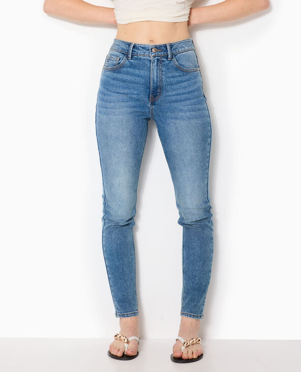 Jean skinny taille haute bleu - Pimkie