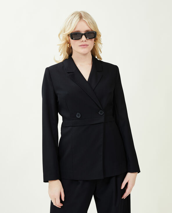 Veste blazer 2 longueurs noir - Pimkie