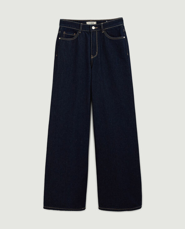 Jean wide taille haute bleu - Pimkie