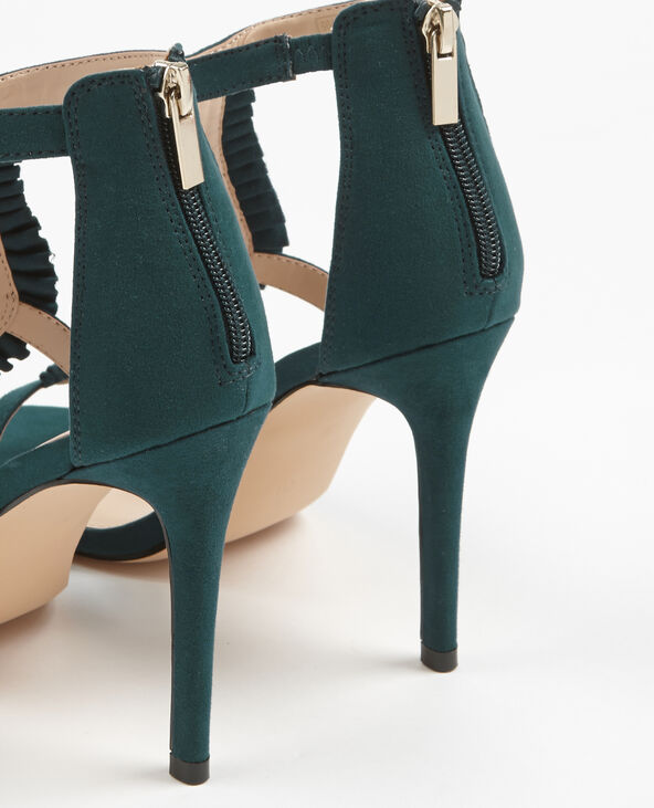 Sandales à talons hauts vert foncé - Pimkie