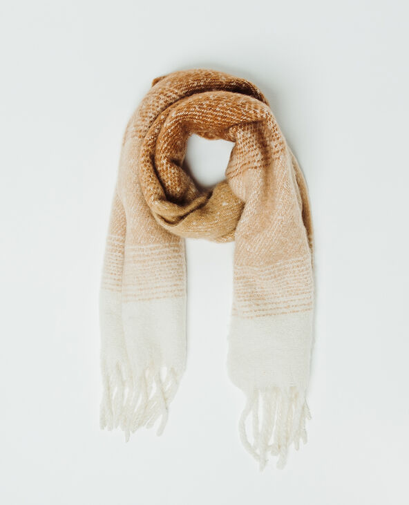 Echarpe à franges beige - Pimkie
